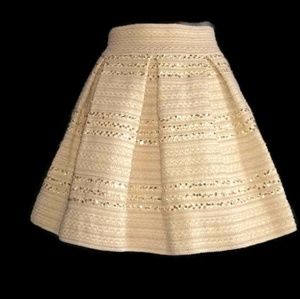 Womens| Ivory | Sequined | Skirt|  S